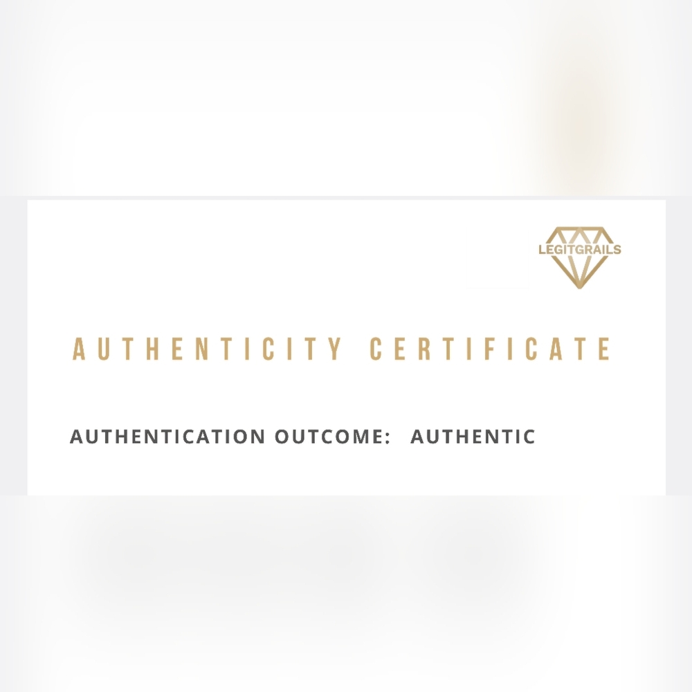 Authenticity Certificate